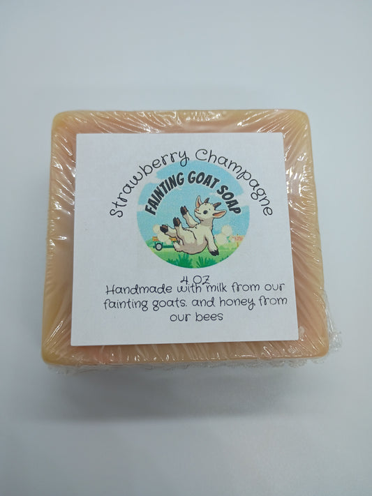 Strawberry Champagne Goat Milk Soap